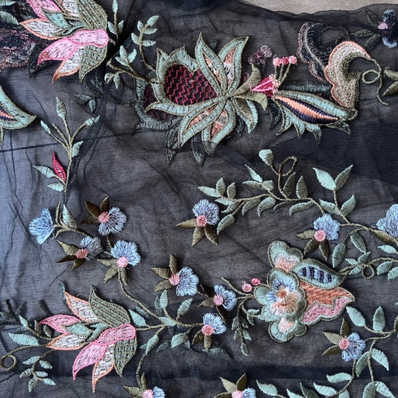 Embroidered Sheer Top - Picture 2 of 7